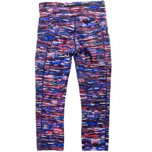 Lululemon Colorful Speed Up Crop Leggings